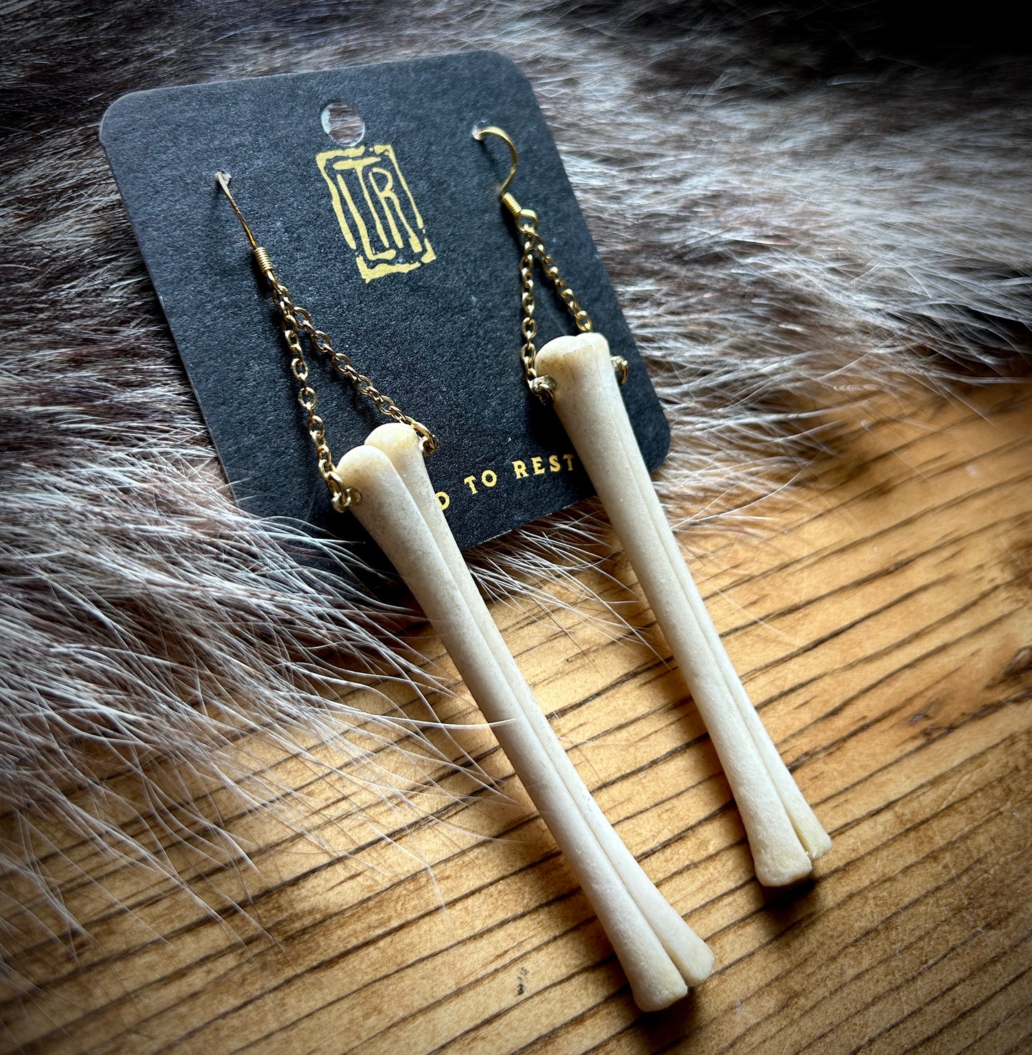 Fawn Metacarpal earrings