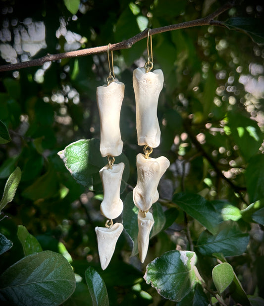 Deer Phalanges earrings