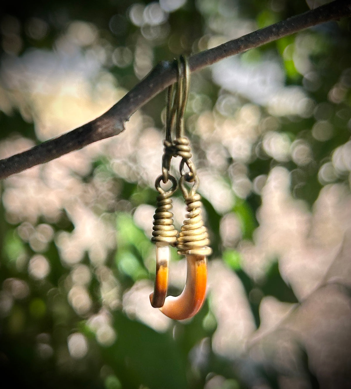 Squirrel Incisor Earrings