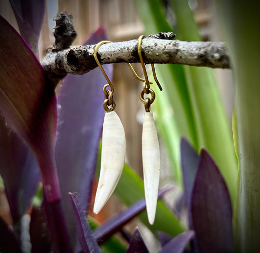 Raccoon Canines - Brass earrings